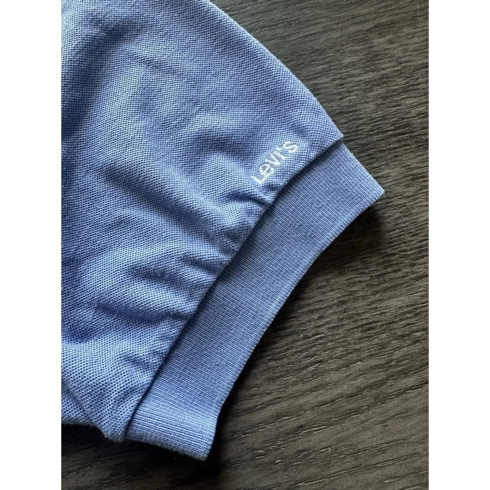 Vintage 90s LEVIS Men's Polo. Short Sleeve. Periwinkle. Size XL‎